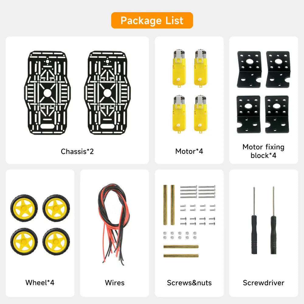 Double layer 4WD Robot Car Chassis Kit for Arduino Raspberry Pi with ...