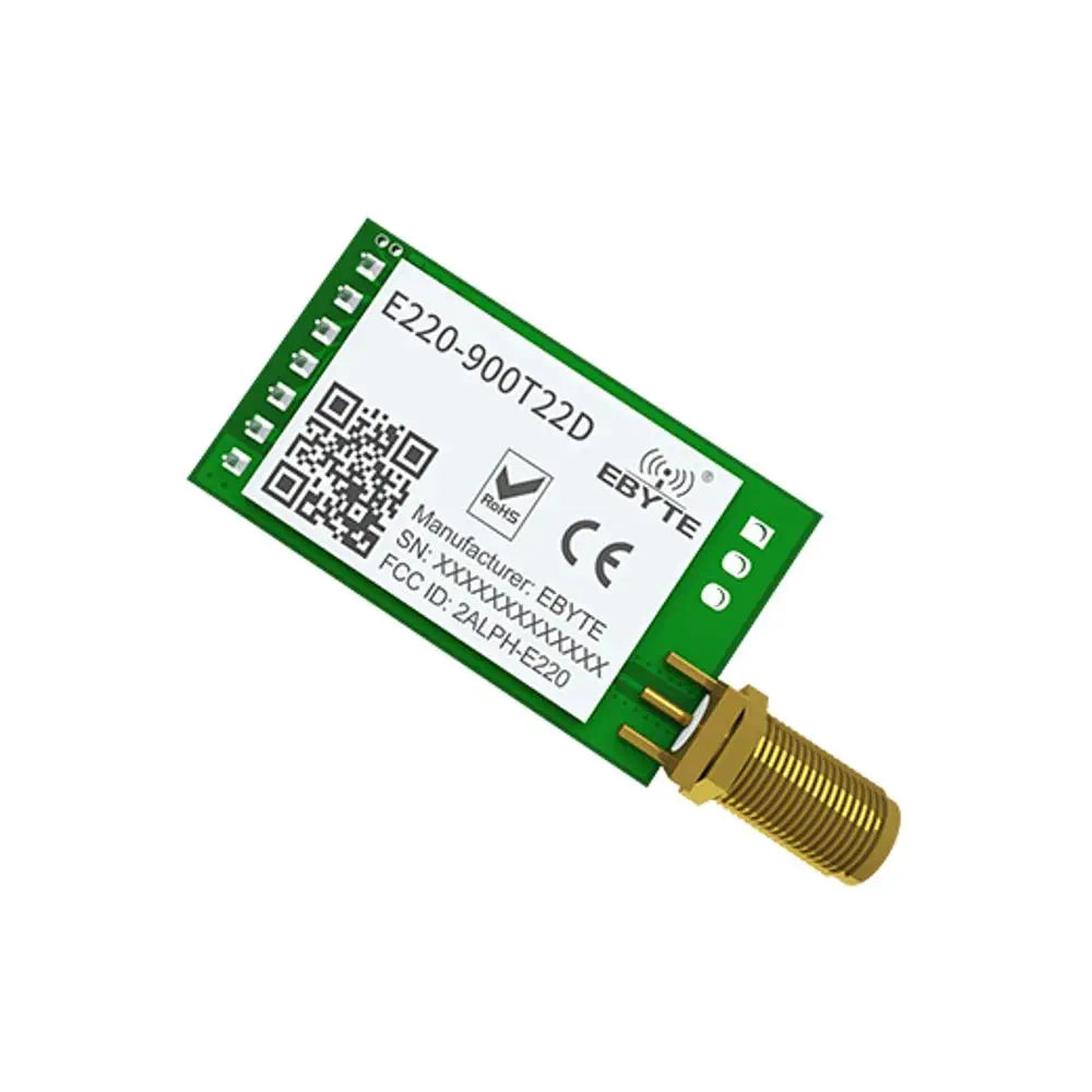 E220-900T22D LoRa Wireless UART Module RSSI ISM 868MHz 915MHz 22dBm Module LoRa Spread Spectrum UART Interface SMA-K Antenna