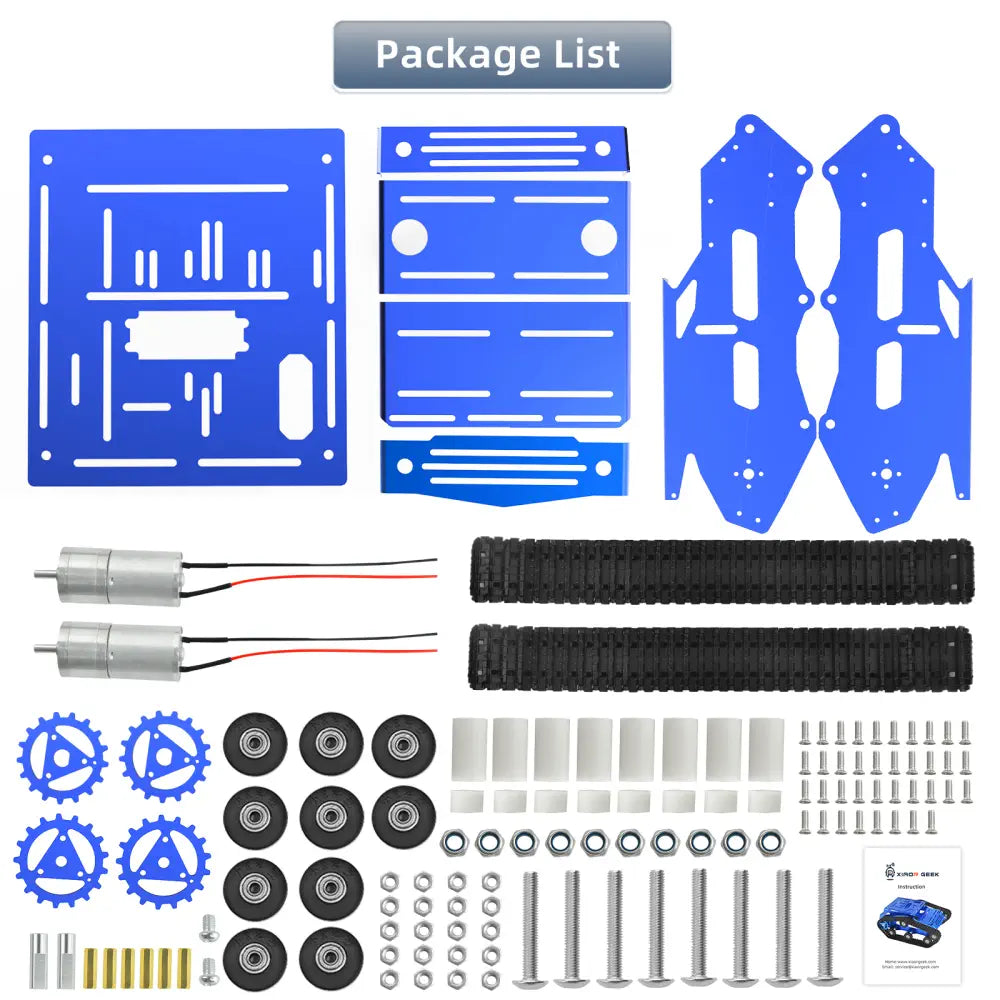 XiaoR GEEK TH tank chassis compatiable for Arduino/Raspberry pi Robot Car Chassis Kit with DC Motor