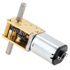 12V tiny DC Worm Gear Motor with dual shaft - 16RPM