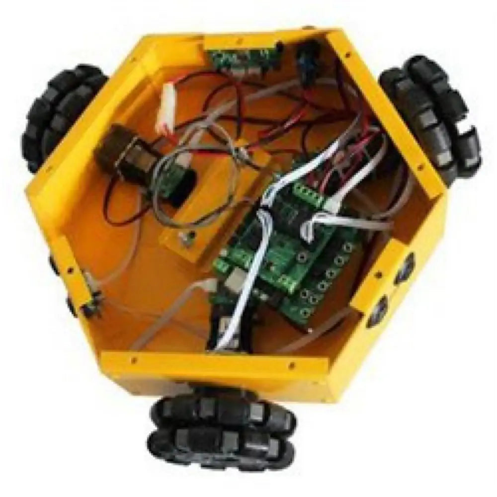 3WD 100mm Omni-Directional Triangle Mobile Robot Kit - RobotShop