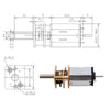 5pcs 6V Aslong 10:1 Micro Metal Gearmotor w/ Extended Motor Shaft