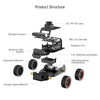Hiwonder MentorPi A1 Raspberry Pi Robot Car – Ackerman Chassis, ROS2 AI Coding Robot with Large AI model ChatGPT, SLAM and Autonomous Driving (Starter Kit with Raspberry Pi 5 4GB)
