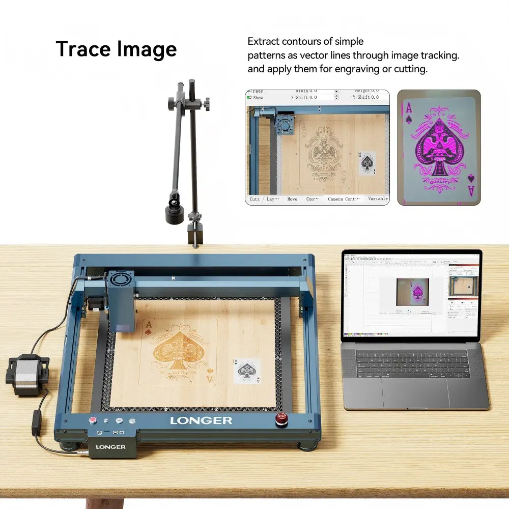 LONGER Laser Engraver Camera Kits,5MP, 740*560mm View Area