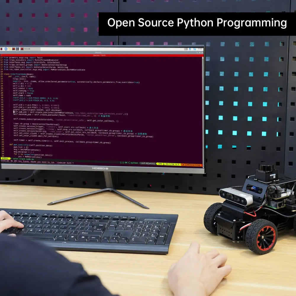 Hiwonder MentorPi A1 Raspberry Pi Robot Car – Ackerman Chassis, ROS2 AI Coding Robot with Large AI model ChatGPT, SLAM and Autonomous Driving (Advanced Kit with Raspberry Pi 5 4GB)