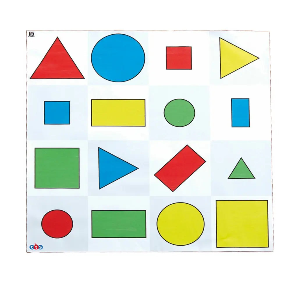 Bee-Bot &amp; Blue-Bot Shapes, Color, Size and 3D Shapes Themed Activity Floor Mat for Coding Robots, STEM Learning, KS1 Geometry, Direction &amp; Position - Durable Classroom Mat