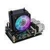 52Pi ICE Tower CPU Cooling System V2.0 for Raspberry Pi 4B/3B+ (Black)