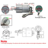 37Dx54L mm 12V 111RPM Metal Brushed Geared Motor w/ Encoder