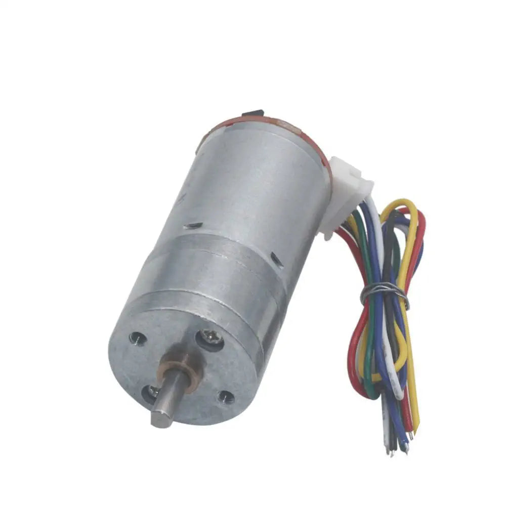 25D 24V 26RPM 5.2KG.CM Brushed DC Gear Motor W/Encoder