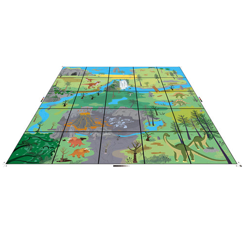 Blue-Bot See and Say Floor Robot with Dinosaur Activity Mat Bundle Pack- Teaching Tool - Coding for 3 Years and Up