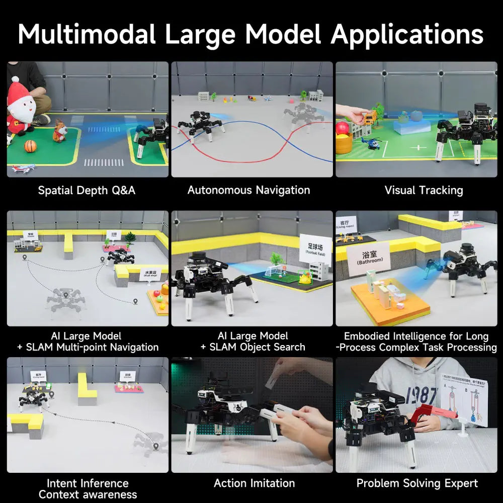 18DOF Muto RS AI Large Model Hexapod Robot ROS2 for Raspberry Pi 5