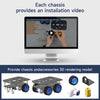 Yahboom MSPM0 Smart Robot Car Aluminum Alloy Chassis Kit-- Four-wheel drive