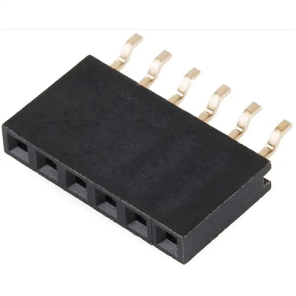 6-pin Right Angle SMD Female Header - RobotShop 6-pin Right Angle SMD Female Header - RobotShop