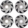60mm Mecanum Wheel Set (2x Left, 2x Right)