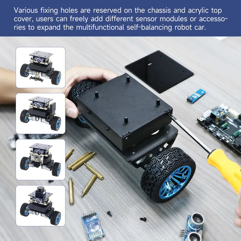 Self-balancing Robot Car Chassis Kit - RobotShop
