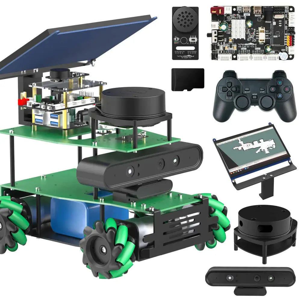 Yahboom ROSMASTER X3 ROS2 Robot with Mecanum Wheel Support SLAM Mapping/Navigation/Python Car Project Research Not included RPi 5 Board(Superior Kit)