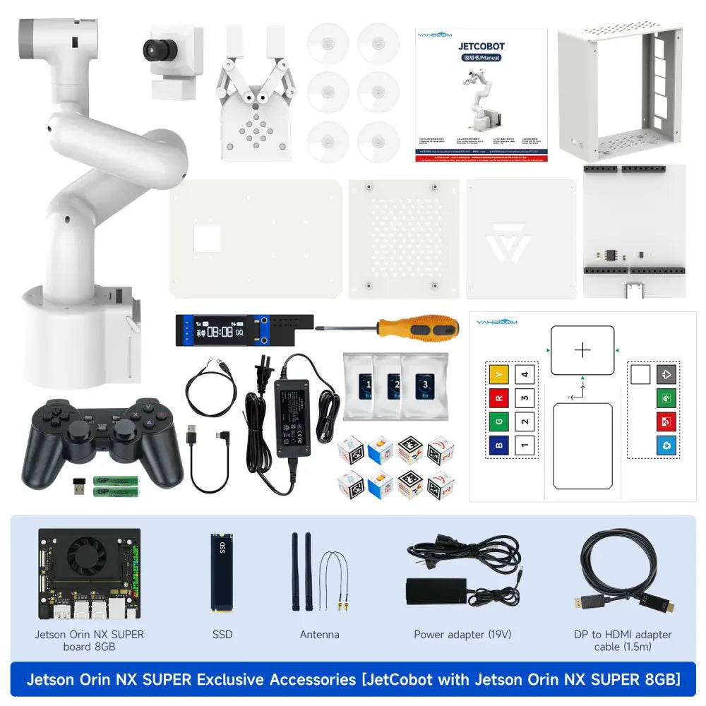 Yahboom JetCobot 7-axis visual collaborative robotic arm-Jetson Orin NX 8GB SUPER