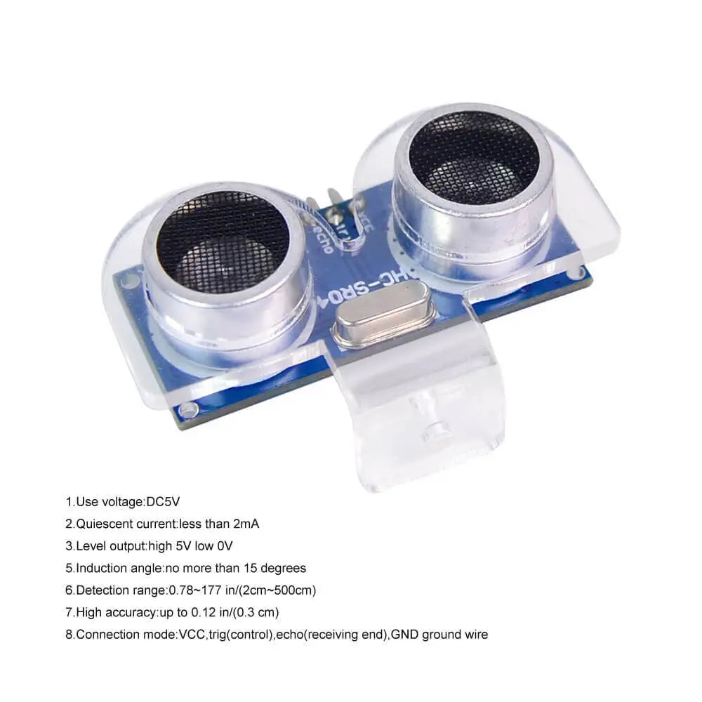 2pcs Ultrasonic Module Distance Sensor with 2pcs Mounting Bracket for Raspberry Pi Arduino Uno R3 Mega 2560 Nano Smart Robotics Projects