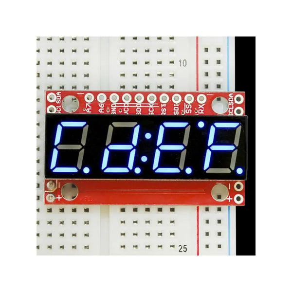 7-Segment Serial Display (Blue) - RobotShop