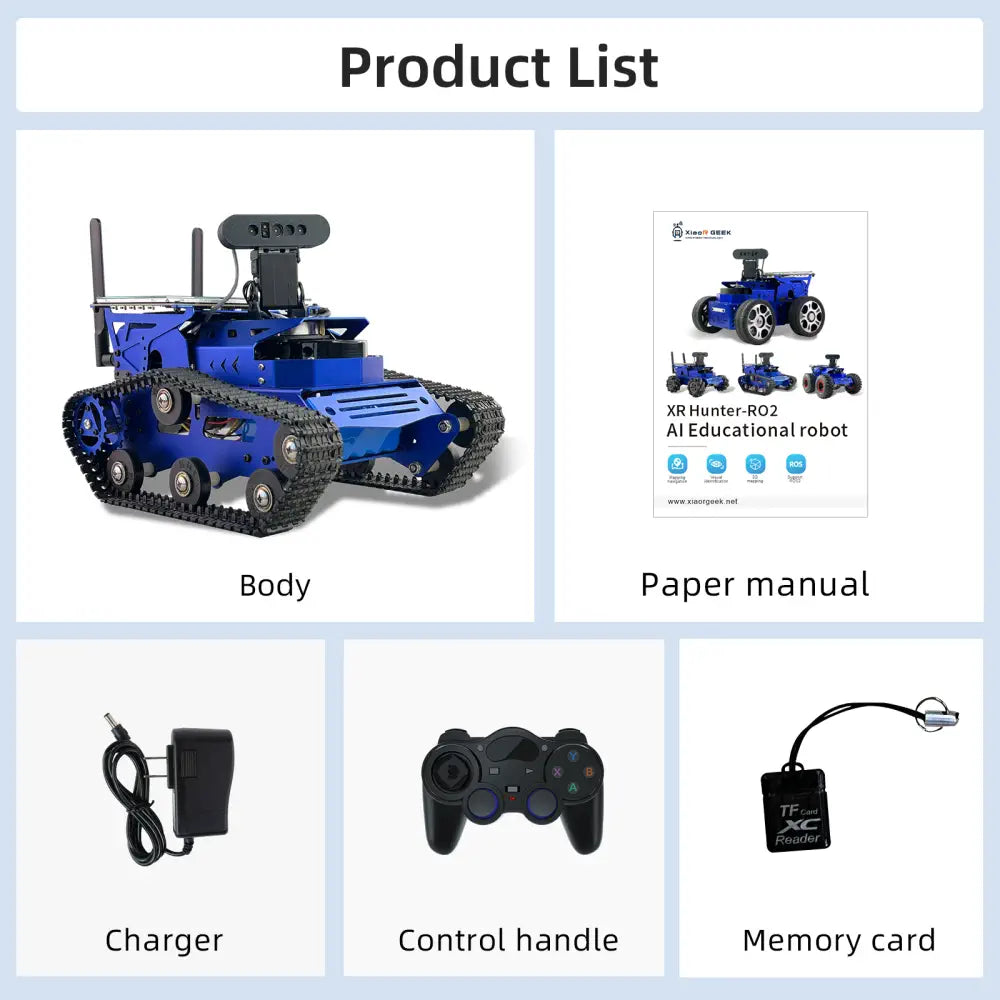 Jetson Nano XR-ROS2 Hunter programmable smart robot car