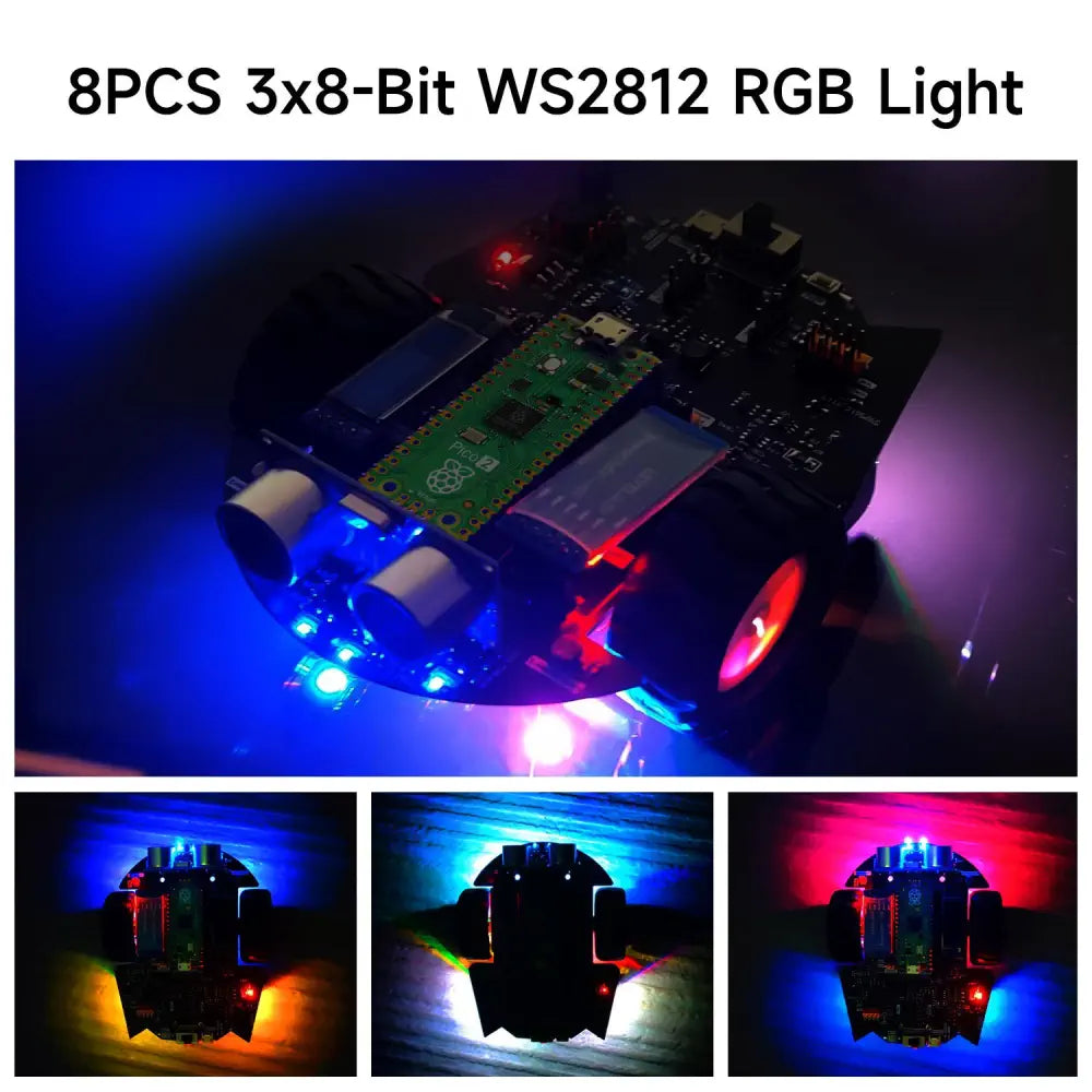 bi-yumi-peco(2ポット） Yahboom Robot Car Kit for Raspberry Pico2 Board w/ Micropython App
