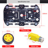 DIY 4WD Robot Car Chassis Kits compatible Arduino/Raspberry pi/ STM32