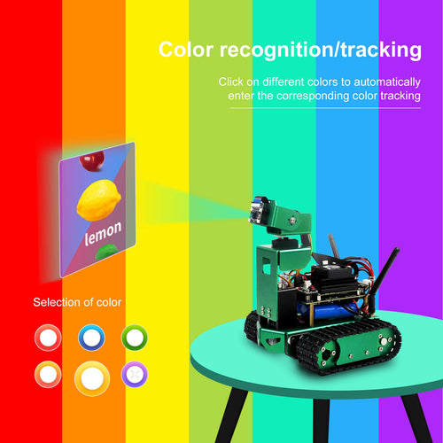Yahboom Jetbot Standard Version AI Robot w/ HD Camera for Jetson Nano 4GB (w/o Jetson Nano Board)
