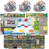 TTS 3 Blue-Bot Classroom Bundle with 4 Mats - Country Side, Seaside, Busy Street &amp; Transparent Pocket - Bluetooth Programmable Robots for STEM, Coding &amp; Early Learning | Ages 3+