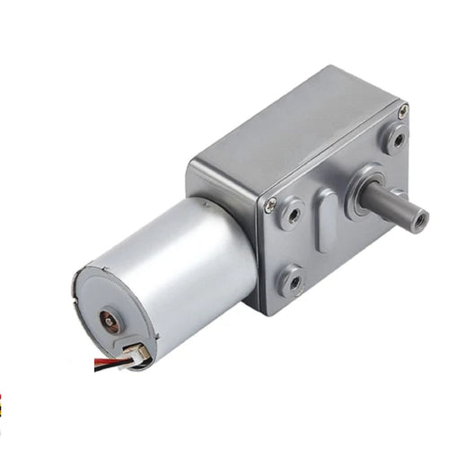 24V DC Brushless Worm Gear Motor w/ 2 Wires, 10 rpm