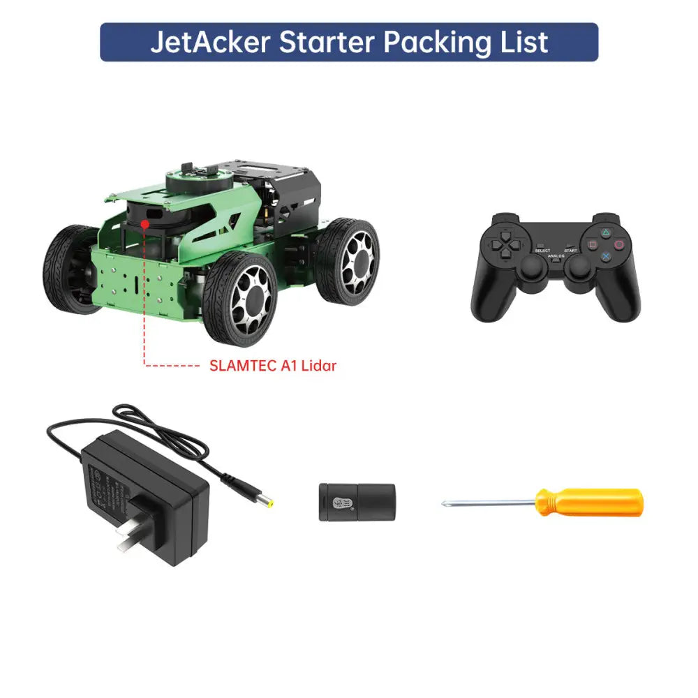 JetAcker ROS Education Robot Car with Ackerman Structure Support