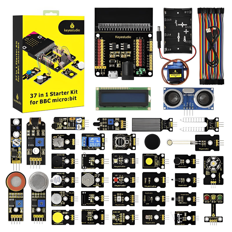 KEYESTUDIO 37 Sensors in 1 Starter Kit for BBC Micro bit with Tutorial with Microbit Board