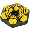 TTS Bee-Bot Class Pack - 6 Programmable Floor Robots See &amp; Say Version, STEM Coding &amp; Collaborative Learning - FREE Glow &amp; Go Light-Up Robot, Docking Station | Ages 3+