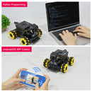 Yahboom AI Vision Robot Raspberry Pi 5 Car with 2DOF HD Camera Support Python Progamming Open Source DIY Robot Kit for 16+ Teens(With RPi 4G Board)