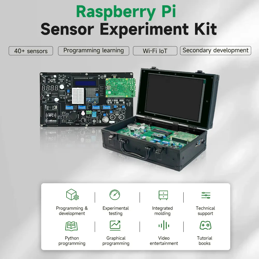 Raspberry Pi 4B programming experiment board Python graphical scratch experiment kit Raspberry sensor