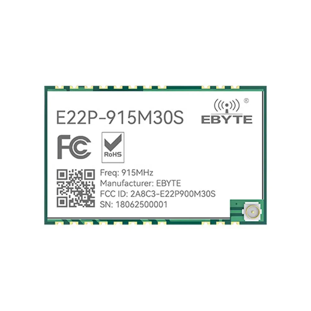 E22P-915M30S 915 MHz SX1262 RF transceiver module 32MHz high-precision active temperature-compensated crystal oscillator
