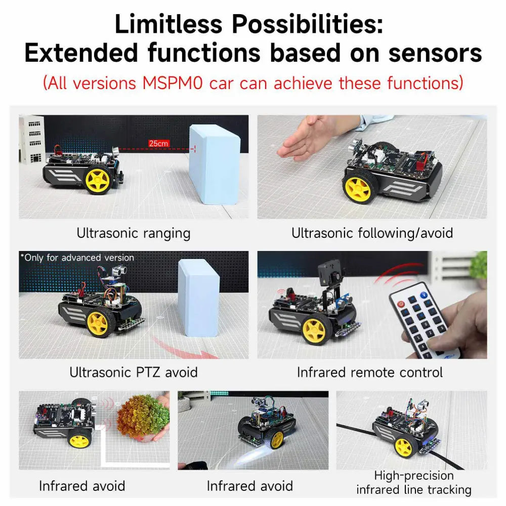 Yahboom MSPM0 smart robot car based on MSPM0G3507-Advanced Kit