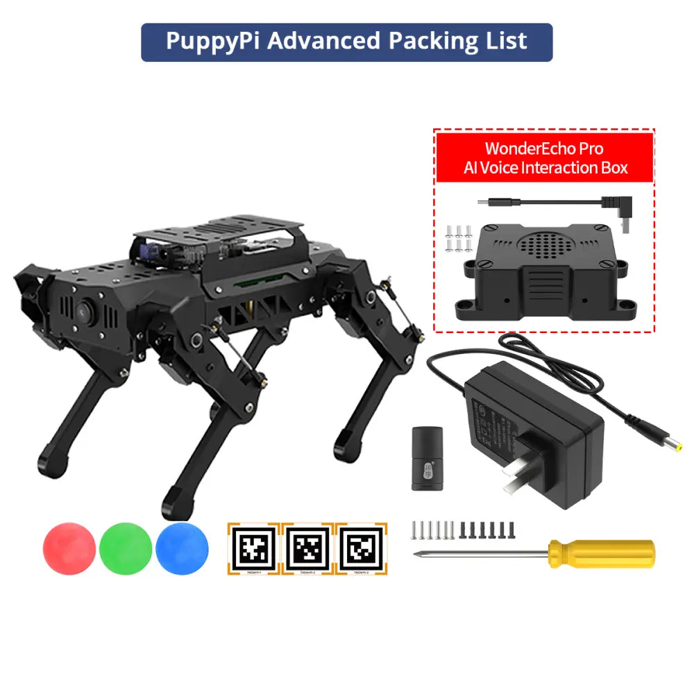 Hiwonder PuppyPi ROS Quadruped Robot, Integrated with AI Large