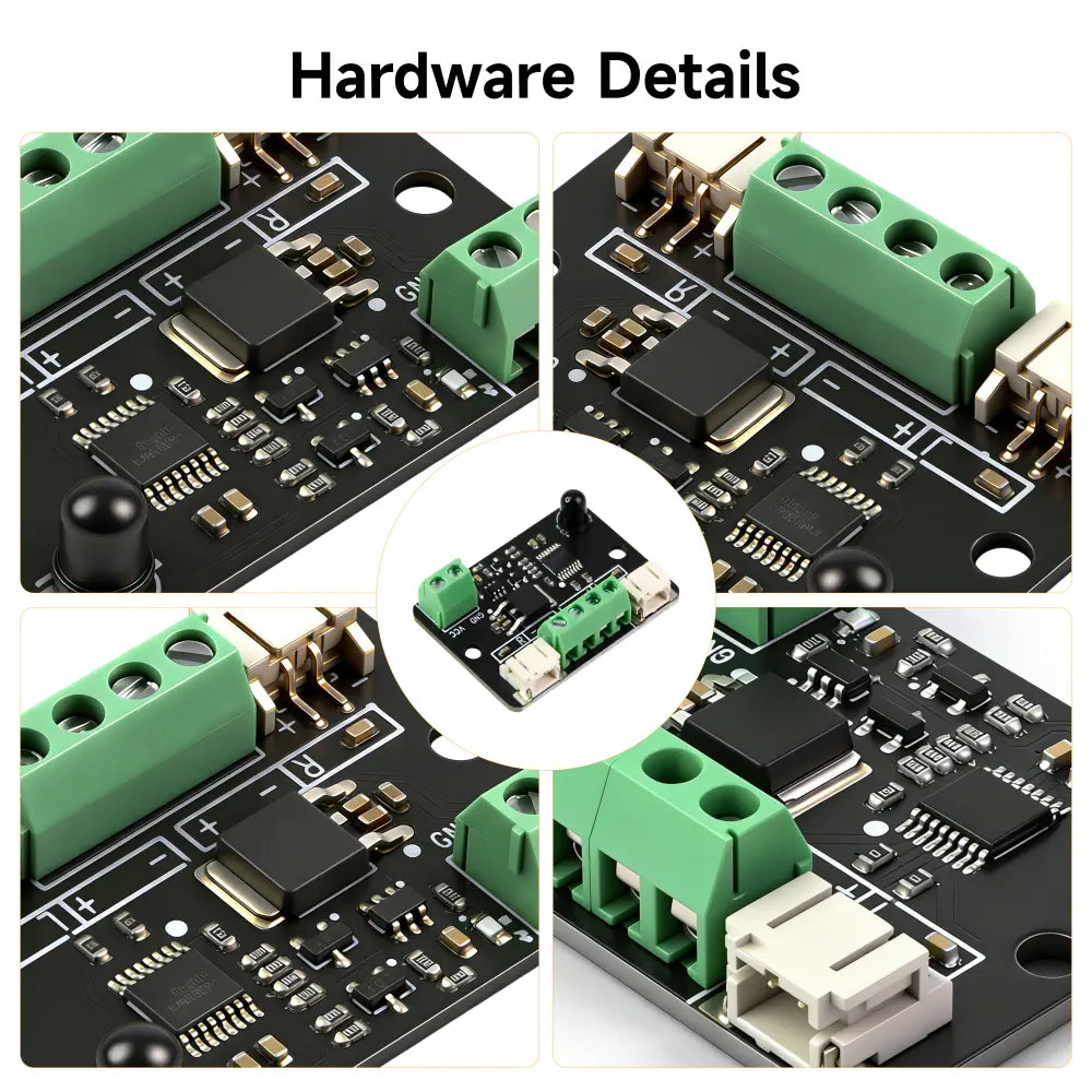 Infrared Remote Control Motor Driver Kit - Dual Motor Controller Module with Receiver and PH2.0 Interfaces, Includes Remote &amp; Battery Box, Easy to Install for Robotics, DIY Projects