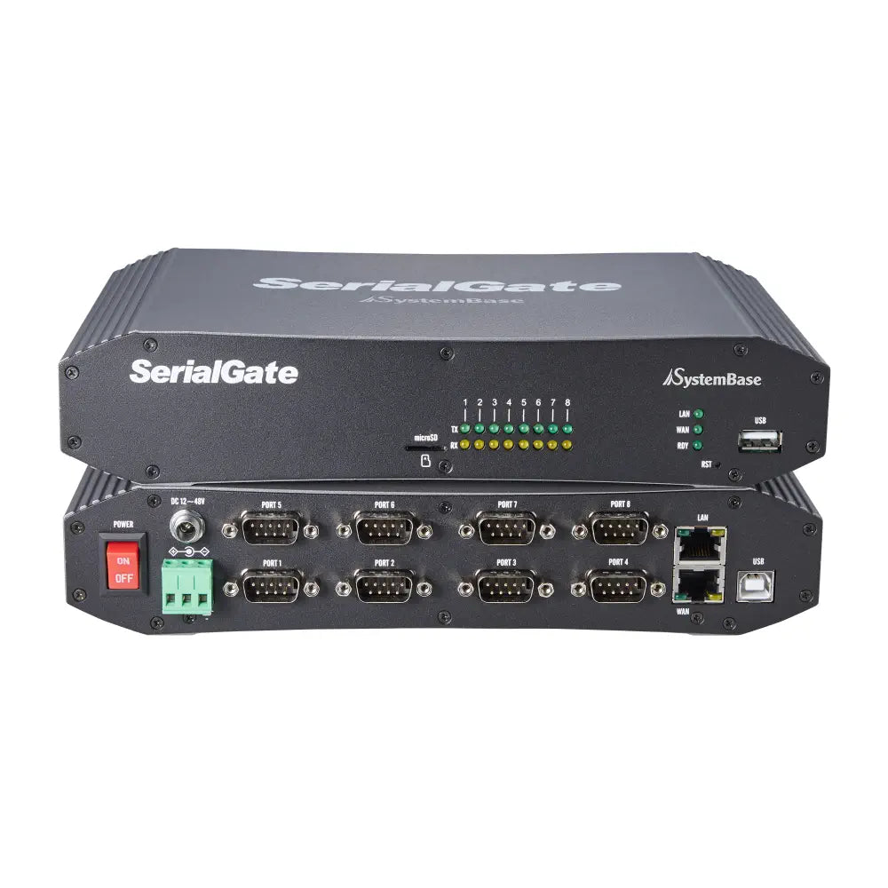 Systembase SG 2081DIL/All 8-port RS232/422/485 to Ethernet Serial ...