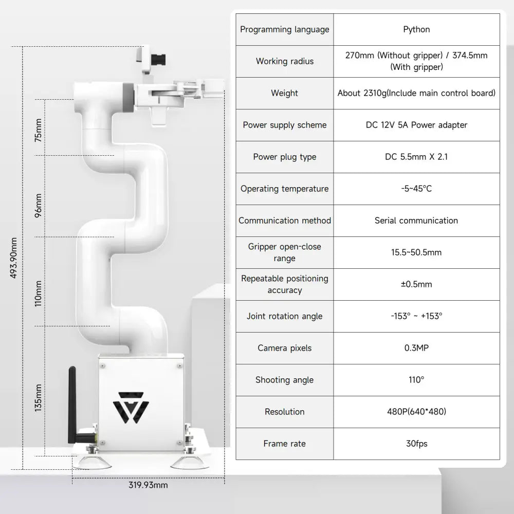 Yahboom JetCobot 7-axis visual collaborative robotic arm-Jetson Orin NX 8GB SUPER