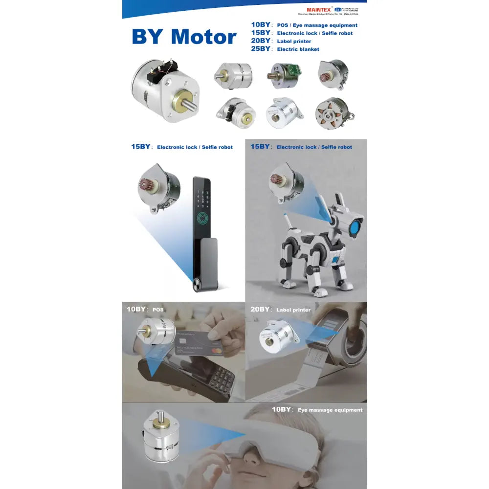 BY PM Stepper Motor 15BY25-559B – 15 mm 5 V Permanent Magnet Stepper Motor
