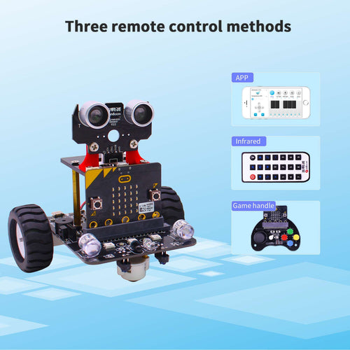 Yahboom 2WD Smart Robot Car Bitbot w/ IR &amp; App for Micro:bit (w/o Microbit Board)