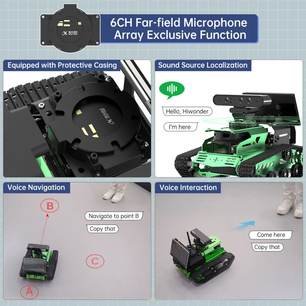 Hiwonder JetTank ROS Robot Tank Powered by Jetson Nano with Lidar