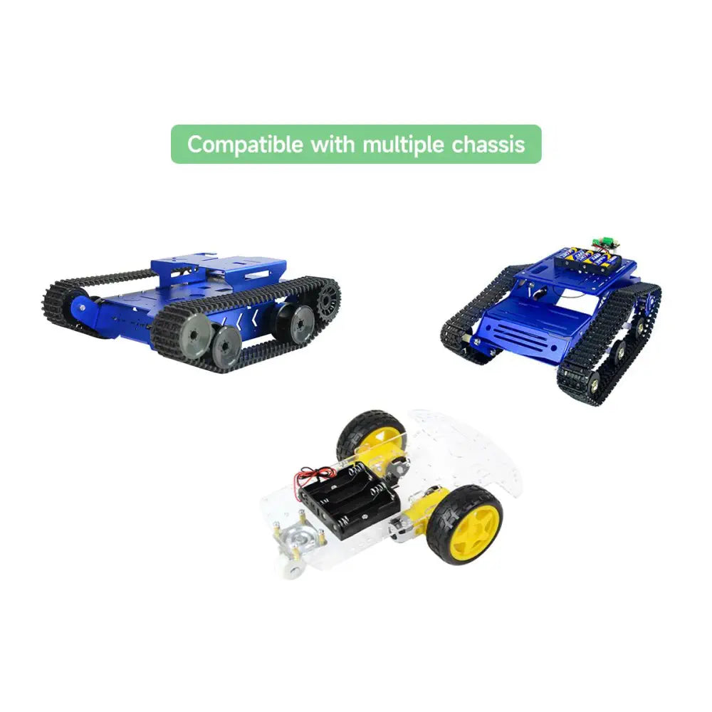 Infrared Remote Control Motor Driver Kit - Dual Motor Controller Module with Receiver and PH2.0 Interfaces, Includes Remote &amp; Battery Box, Easy to Install for Robotics, DIY Projects