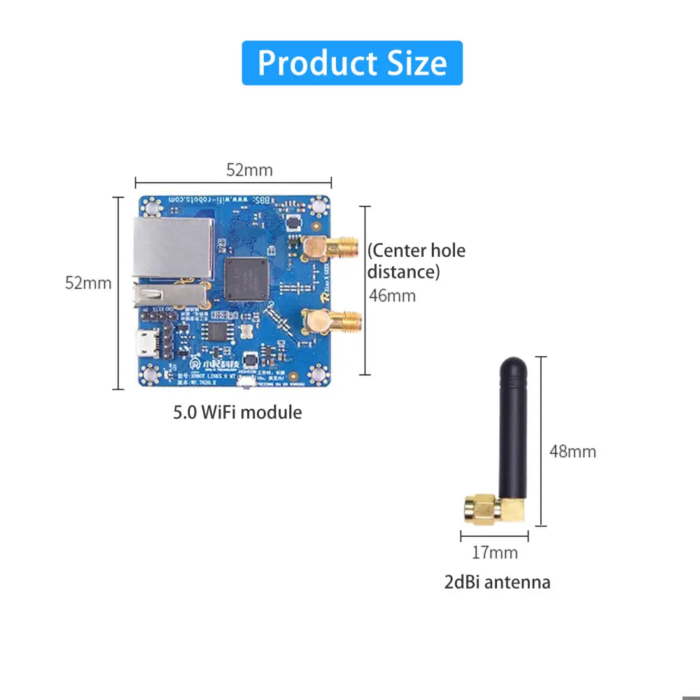 XiaoR WiFi image transmission module video transmission Openwrt7620 routing XRbot-Link5.0