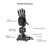 Open-Source Robotic Hand AiHand Powered by micro:bit V2 Programming Educational Robot, Support WonderCam AI Vision Module (With micro:bit V2.0)