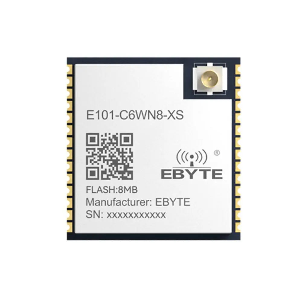 E101-C6WN8-XS Dual-mode ble WiFi module with built-in ESP32-C6 series chip Wi-Fi6 low-power BLE 5.3 protocol