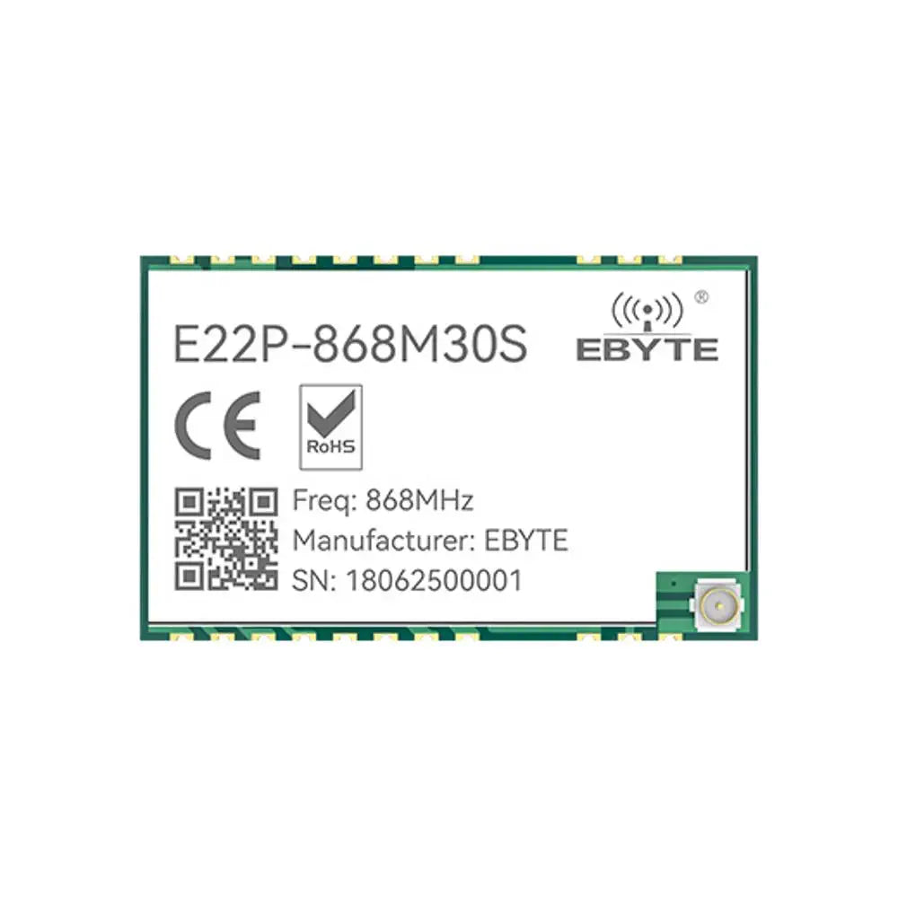 E22P-868M30S 868 MHz SX1262 RF transceiver module 32MHz high-precision active temperature-compensated crystal oscillator