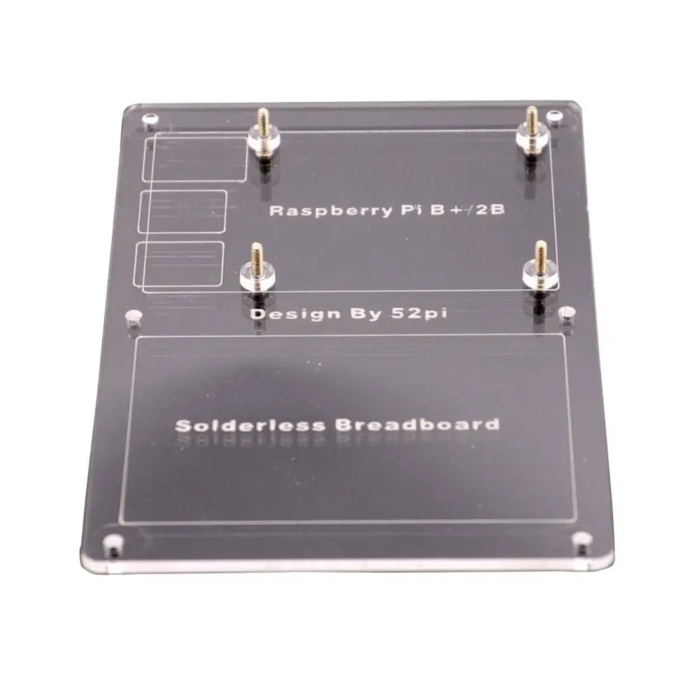 Zebra VESA Mount Plate For Raspberry Pi - Black Acrylic, Fits Monitor Arms & Displays