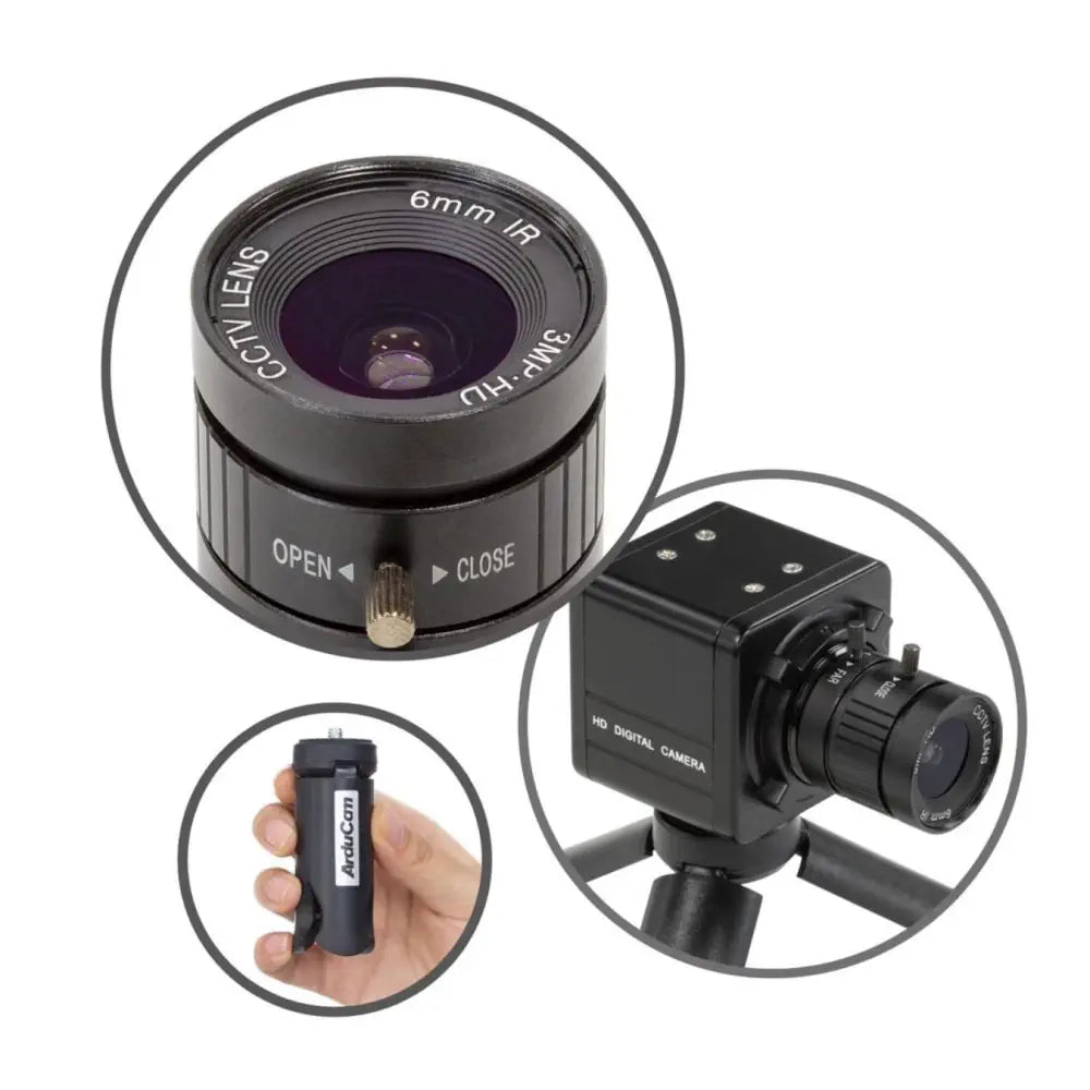 Arducam 12MP 477P USB Camera Module w/ 6mm CS-Mount Lens - RobotShop